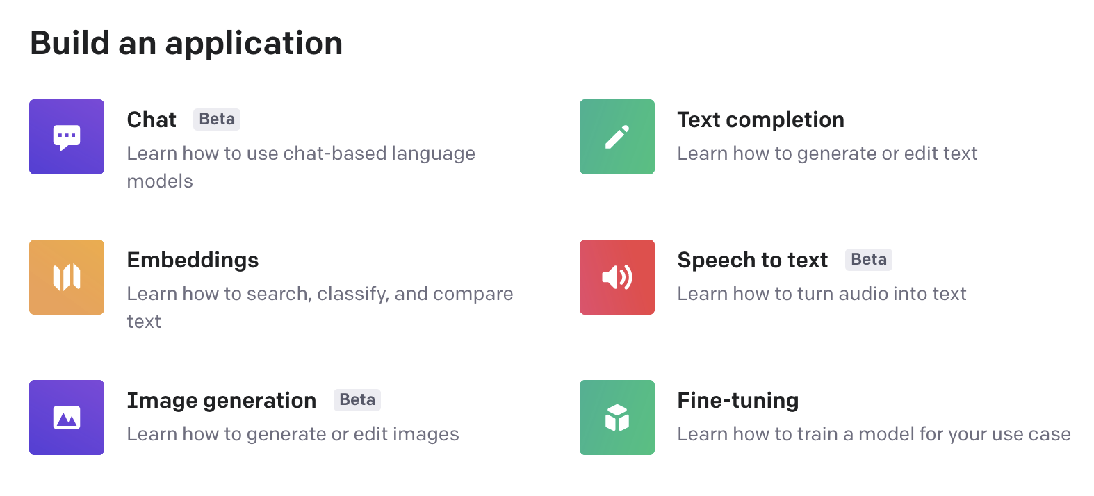 OpenAI Tool Options